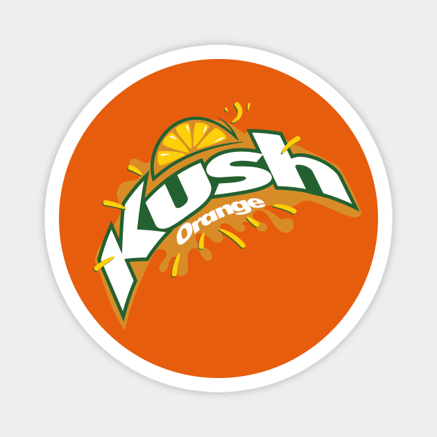 orange kush kingshit designs atlanta Magnet by KingShit